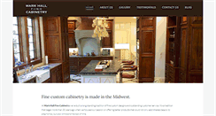 Desktop Screenshot of markhallcabinetry.com