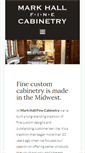 Mobile Screenshot of markhallcabinetry.com