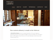 Tablet Screenshot of markhallcabinetry.com